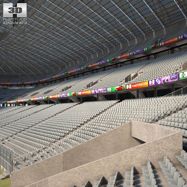 Allianz Arena 3D model - Architecture on Hum3D