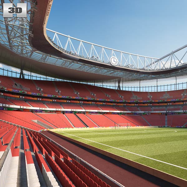 Emirates Stadium 3D model - Architecture on Hum3D