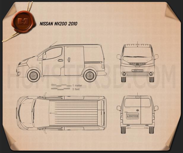 Nissan NV200 2010 設計図