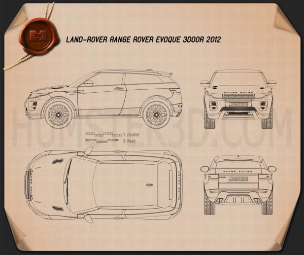 Range Rover Evoque 2011 Blueprint