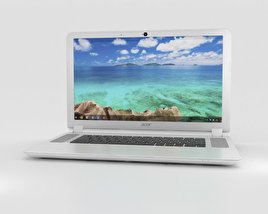 Acer Chromebook 15 白色的 3D模型