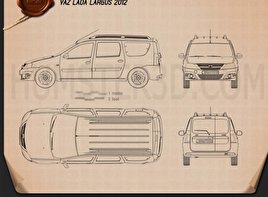 Lada largus чертеж