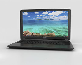 Acer Chromebook 15 Black 3D 모델 