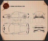 Sports car blueprint 3D Models Download - Hum3D
