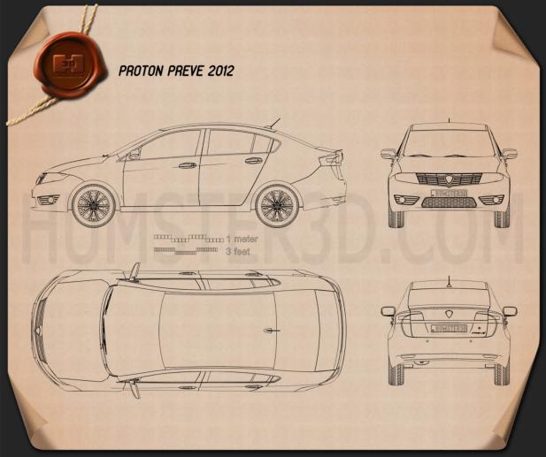 Proton Preve 2012 設計図