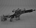 雷明登MSR狙擊步槍 3D模型
