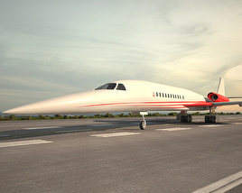 Aerion AS2 Supersonic Business Jet 3D model