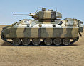 M2A1 Bradley 3d model side view