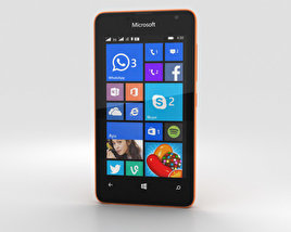 Microsoft Lumia 430 Orange 3D 모델 