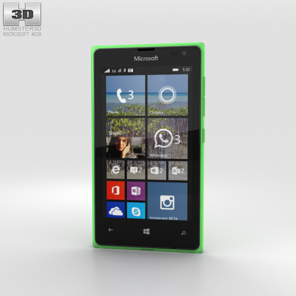 Microsoft Lumia 532 Green 3D model