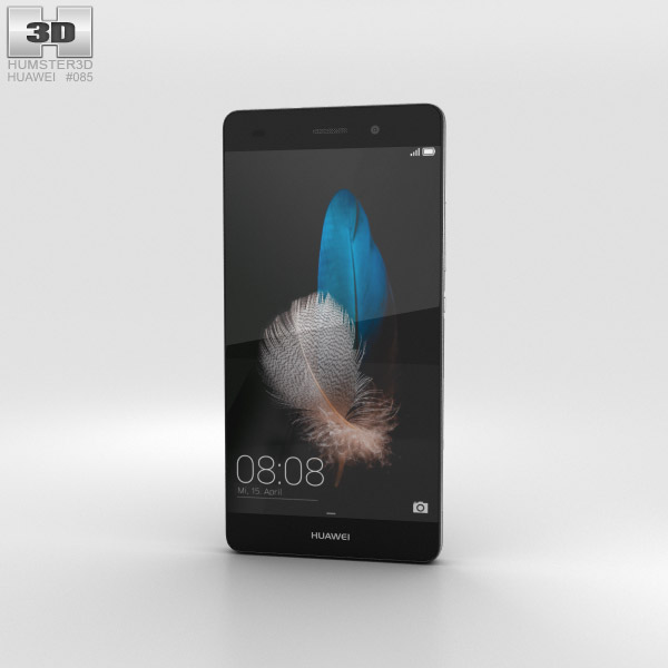 Huawei P8 Lite Black 3D 모델 