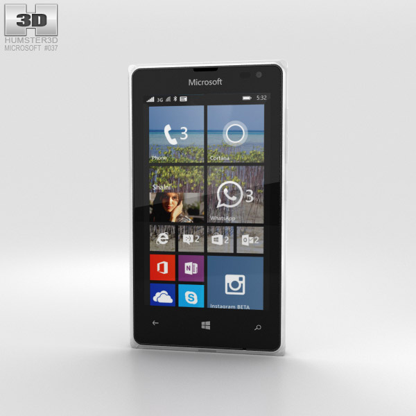 Microsoft Lumia 532 White 3D model