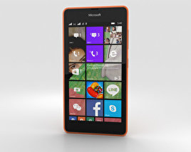 Microsoft Lumia 540 Orange 3Dモデル