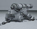 Морська гармата 3D модель