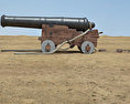 Naval Cannon 3Dモデル side view
