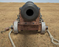 Naval Cannon 3d model front view