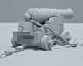 Naval Cannon 3Dモデル