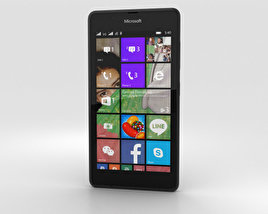 Microsoft Lumia 540 Preto Modelo 3d