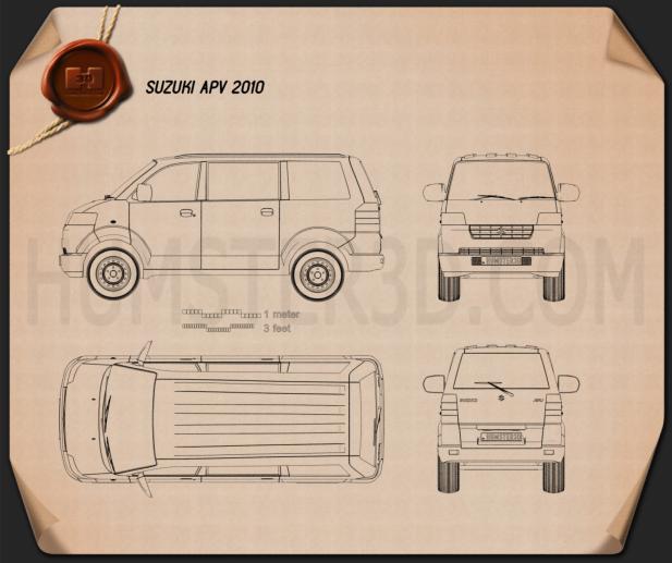Suzuki APV 2010 Disegno Tecnico