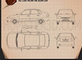 Lada granta blueprint