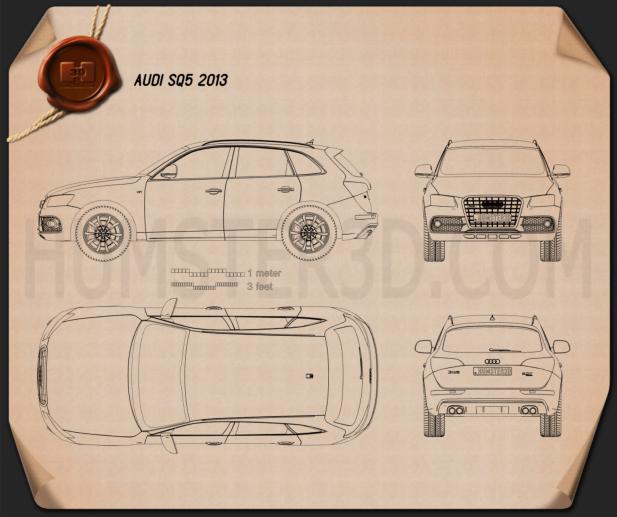 Audi SQ5 2013 Blueprint