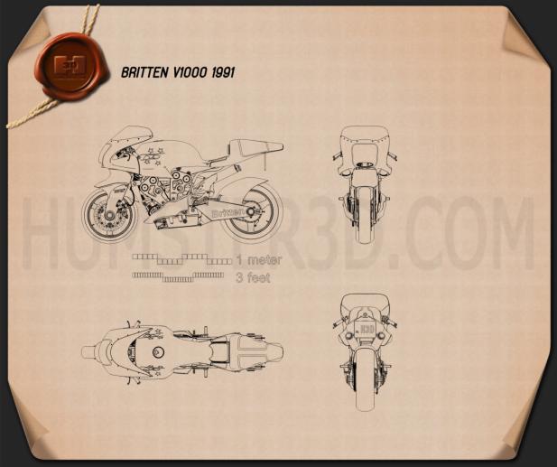 Britten V1000 1991 Blueprint