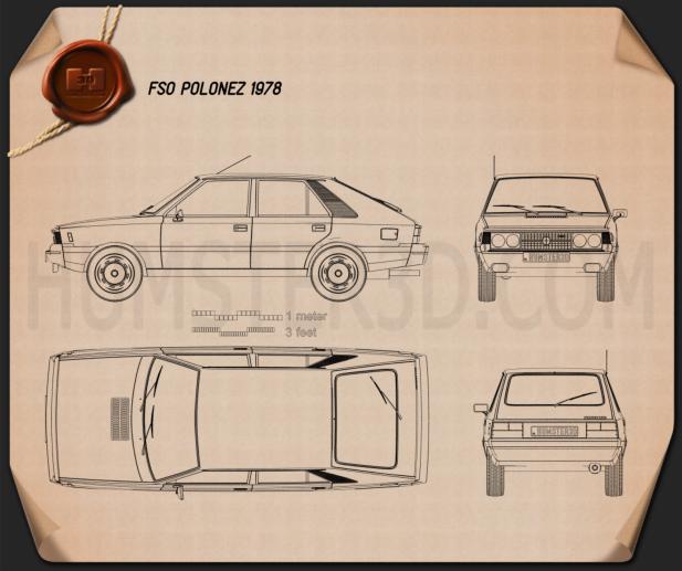 FSO Polonez 1978 Blueprint