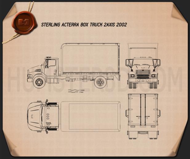 Sterling Acterra Box Truck 2002 Blueprint