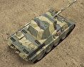 Panzer V Panther Modello 3D vista dall'alto