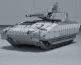 Puma (IFV) Infantry Fighting Vehicle 3d model wire render