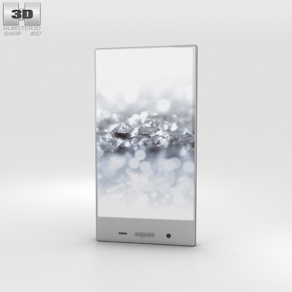 Sharp Aquos Crystal 2 Blanco Modelo 3D