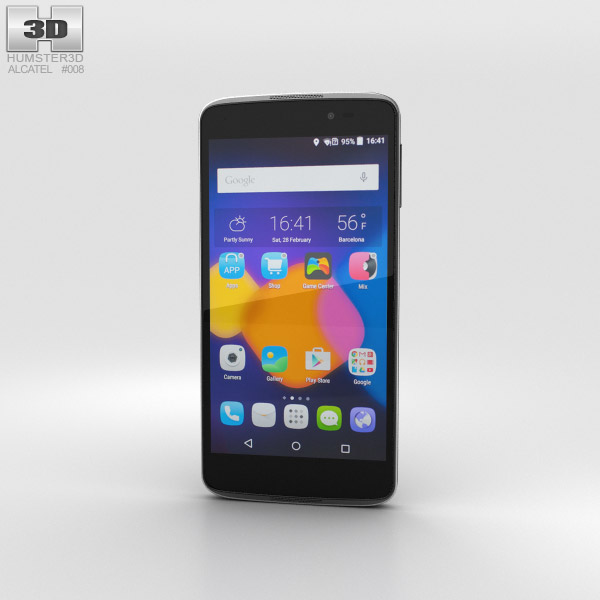 Alcatel One Touch Idol 3 4.7-inch Black 3D model