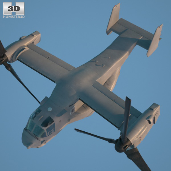 Bell Boeing V22 Osprey 3D model Aircraft on Hum3D