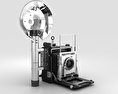 Graflex Crown Graphic Press Camera 3D模型