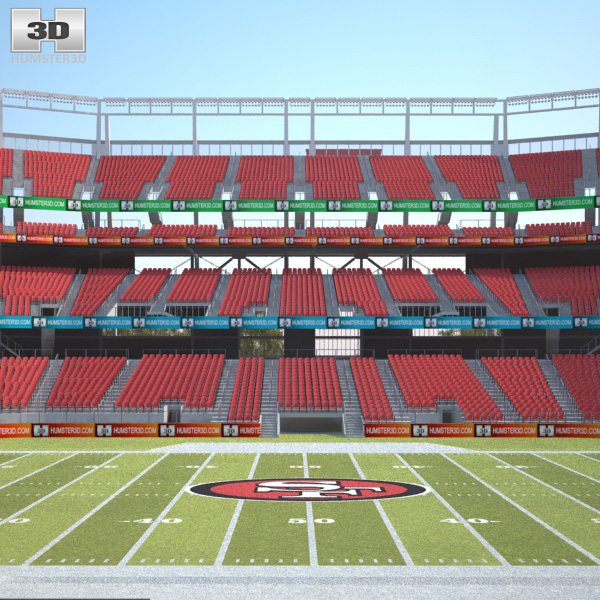 Levi's Stadium 3D model - Architecture on Hum3D