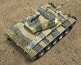 M24霞飛坦克 3D模型 顶视图