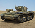 Valentine Infantry Tank Mk III 3d model back view