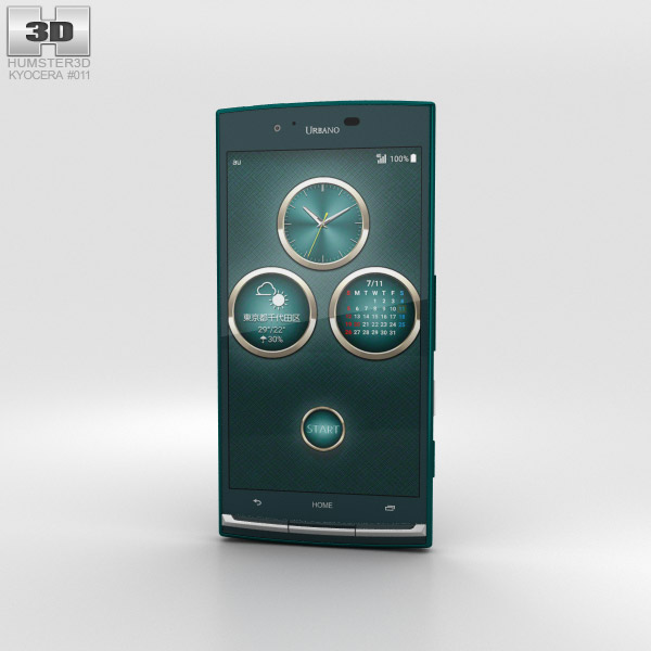 Kyocera Urbano V02 Green 3D model