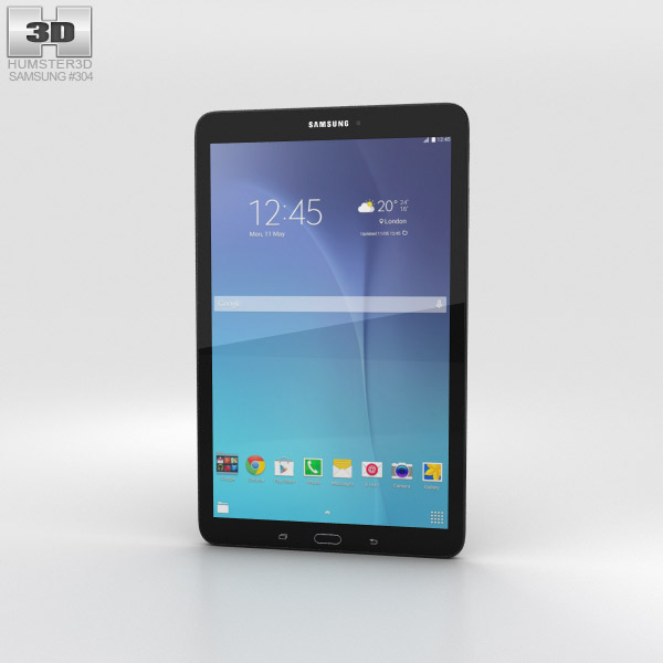 Samsung Galaxy Tab E 9.6 Black 3D model