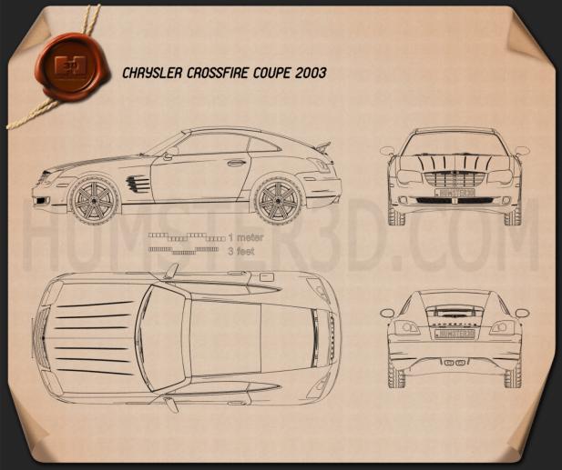 Chrysler Crossfire coupe 2003 Blueprint