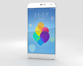 Meizu MX3 白色的 3D模型