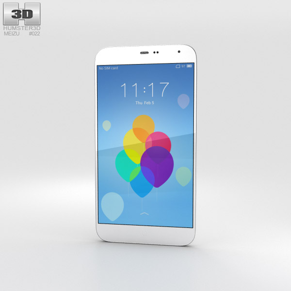 Meizu MX3 Blanco Modelo 3D