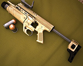 FN Scar MK13 EGLM Modello 3D