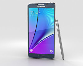 Samsung Galaxy Note 5 Black Sapphire 3Dモデル