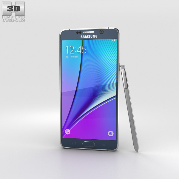 Samsung Galaxy Note 5 Black Sapphire 3D model