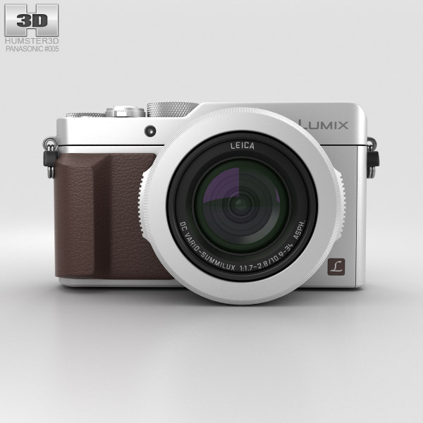 Panasonic Lumix DMC-LX100 Silver 3D model - Electronics on Hum3D