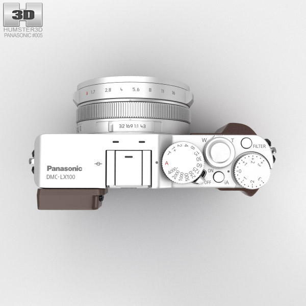 Panasonic Lumix DMC-LX100 Silver 3D model - Electronics on Hum3D