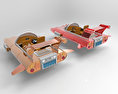 Retro Flying car Free 3D model