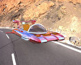 Retro Flying car Free 3D model