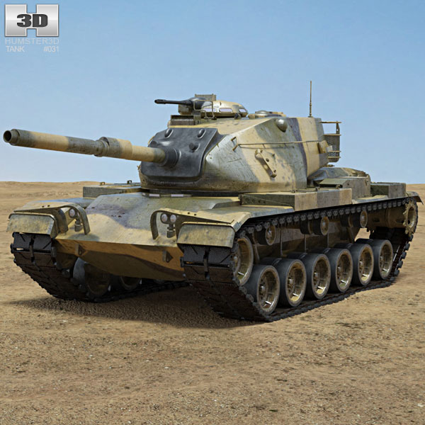 M60 Patton Modelo 3d